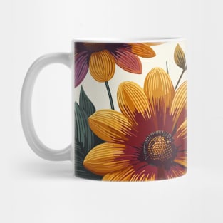 Mustard Spring Flowers Mug